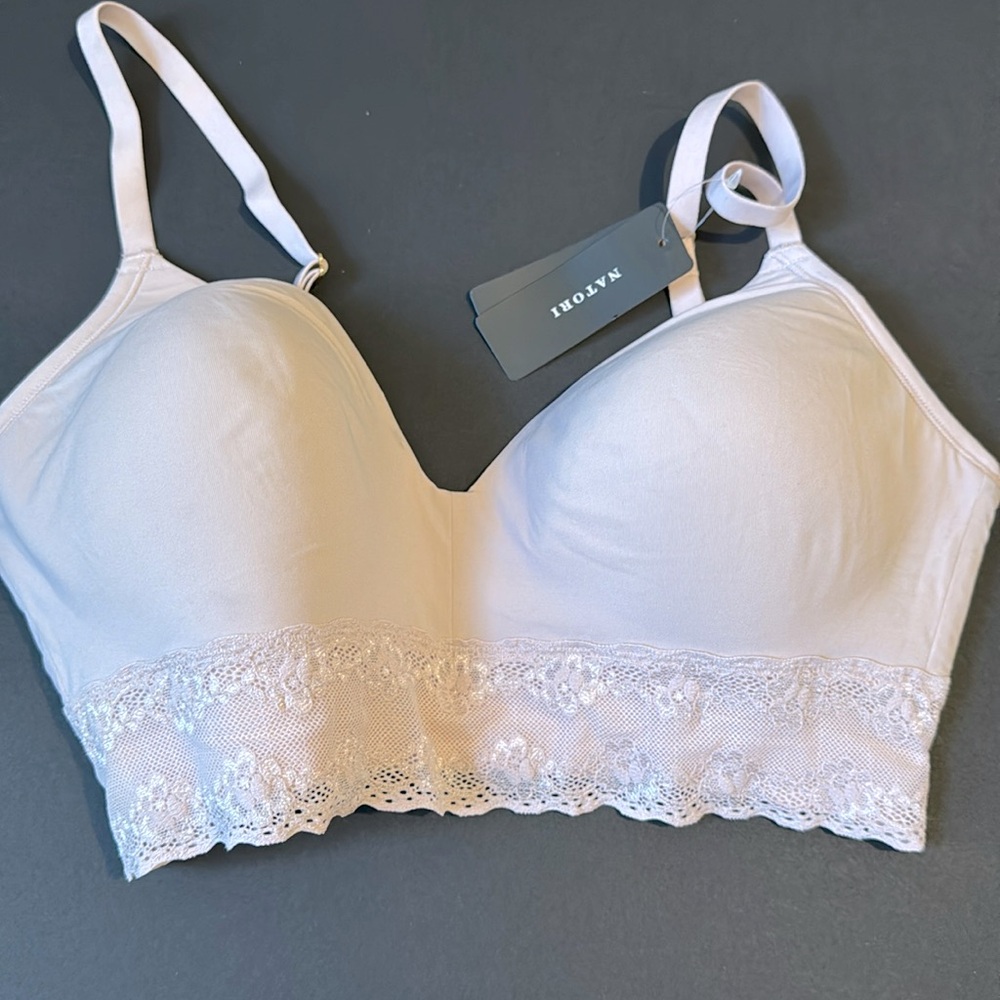 NWT Natori Bliss Perfection Contour Soft Cup Bra Size 32 DDD- Rose Beige Color
